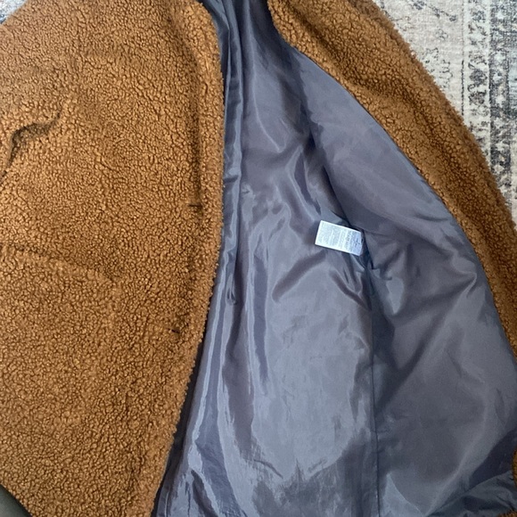 Banana Republic Teddy Car Coat in Toasted size S plush and lined - Picture 6 of 16